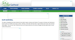 Desktop Screenshot of ourgarhwal.com